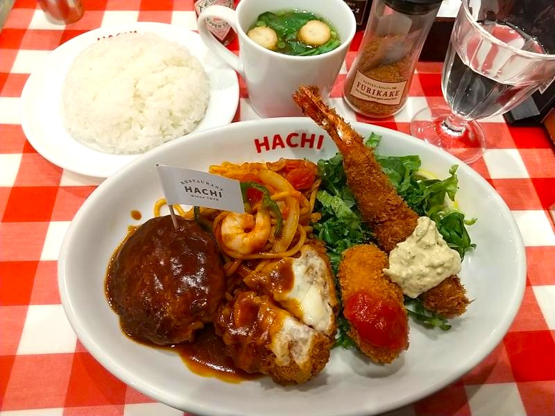 ハチ仙台本店の大人様プレート